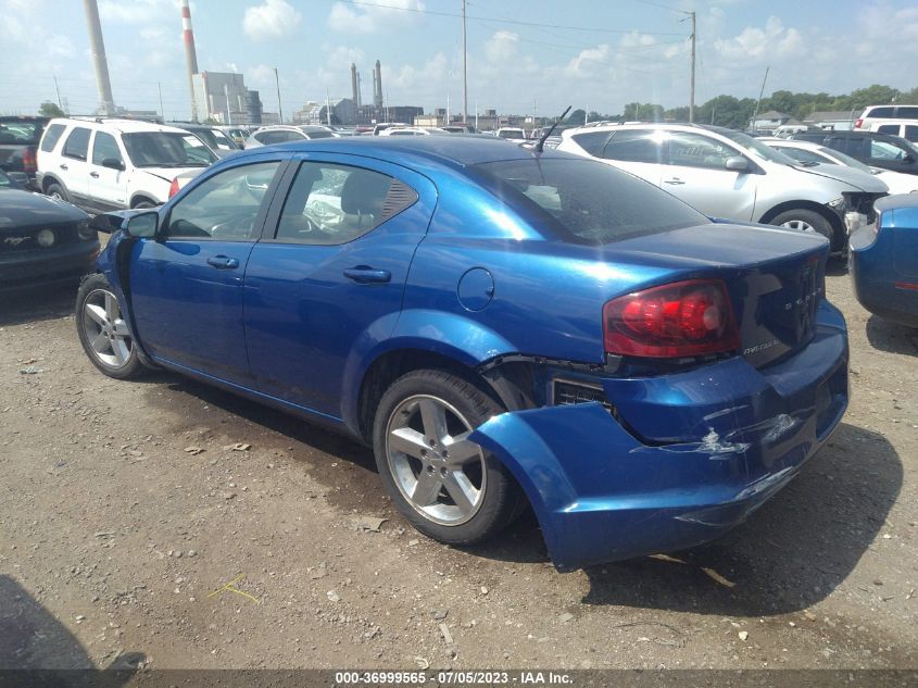 2013 DODGE AVENGER SXT - 1C3CDZCB1DN634191