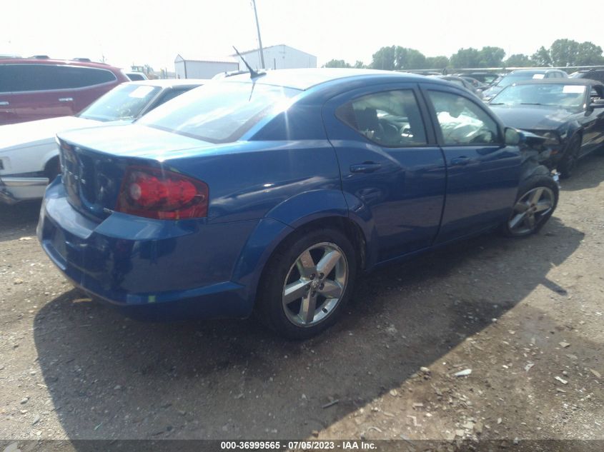 2013 DODGE AVENGER SXT - 1C3CDZCB1DN634191