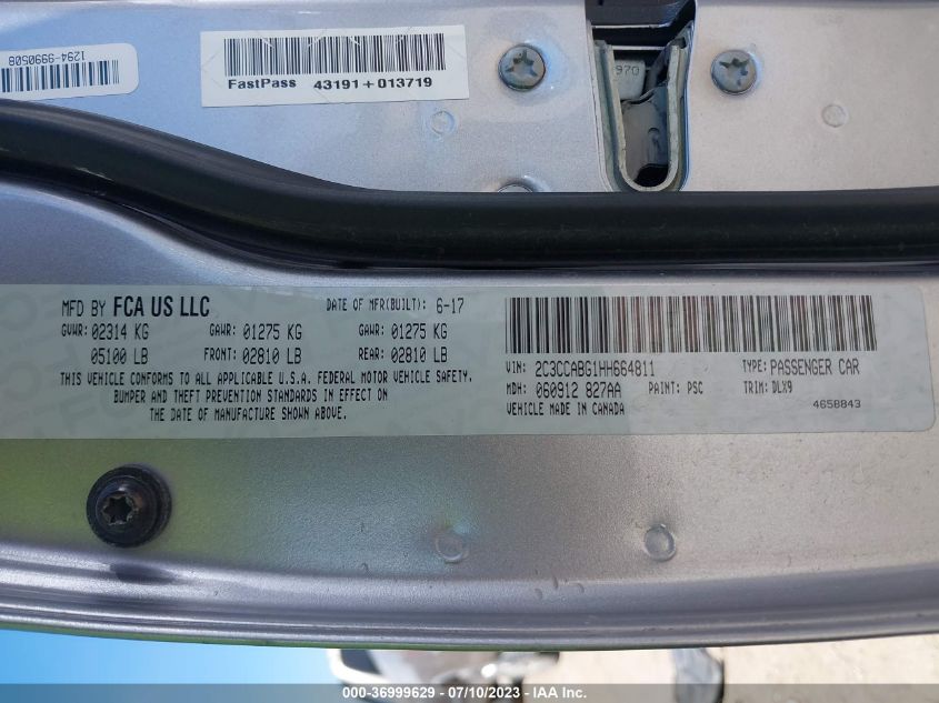 2017 CHRYSLER 300 300S - 2C3CCABG1HH664811
