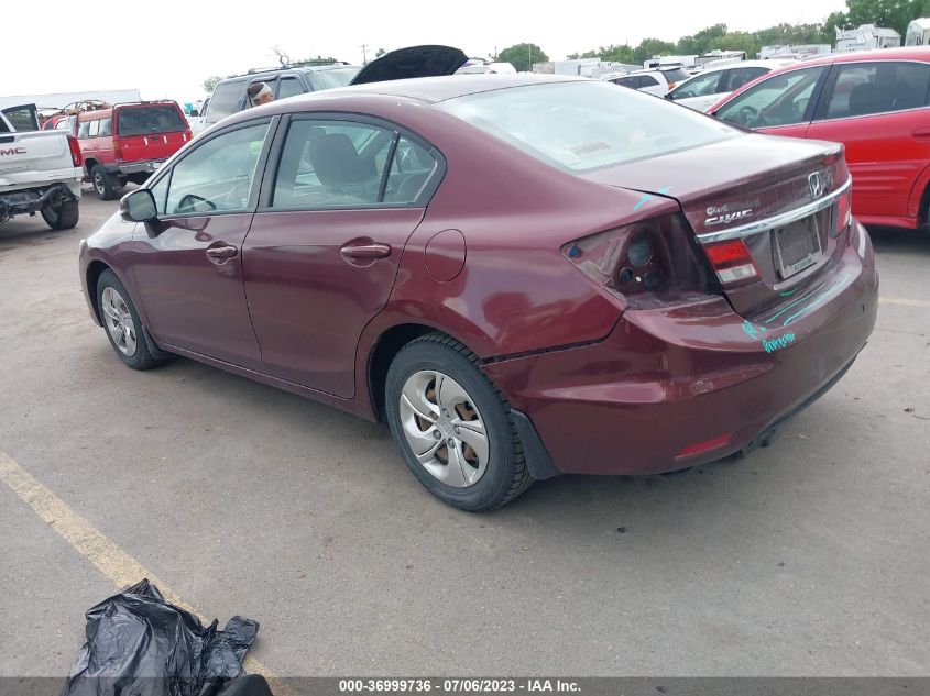 2013 HONDA CIVIC SDN LX - 2HGFB2F5XDH510989