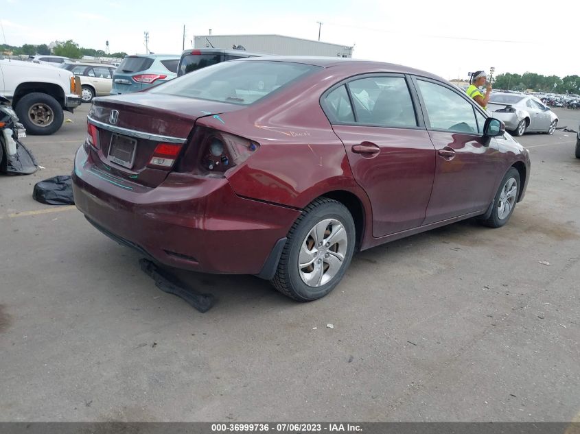 2013 HONDA CIVIC SDN LX - 2HGFB2F5XDH510989