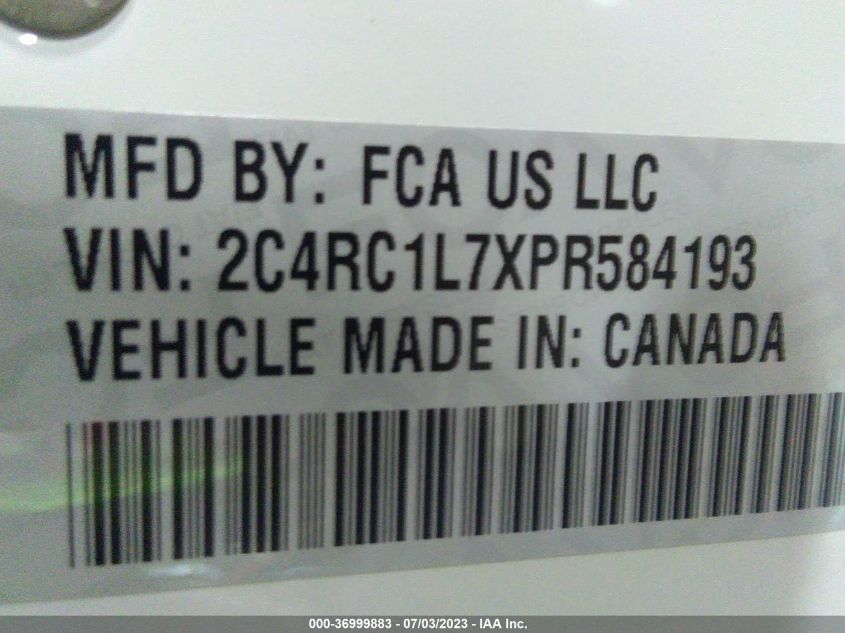 2023 CHRYSLER PACIFICA HYBRID TOURING L - 2C4RC1L7XPR584193