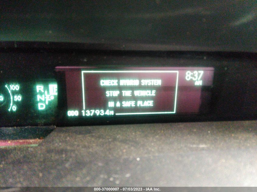 2013 TOYOTA PRIUS ONE/TWO/THREE/FOUR/FIVE - JTDKN3DU9D5703971