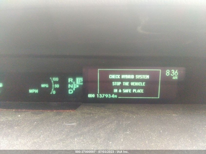 2013 TOYOTA PRIUS ONE/TWO/THREE/FOUR/FIVE - JTDKN3DU9D5703971