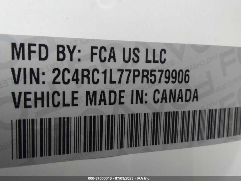 2023 CHRYSLER PACIFICA HYBRID TOURING L - 2C4RC1L77PR579906