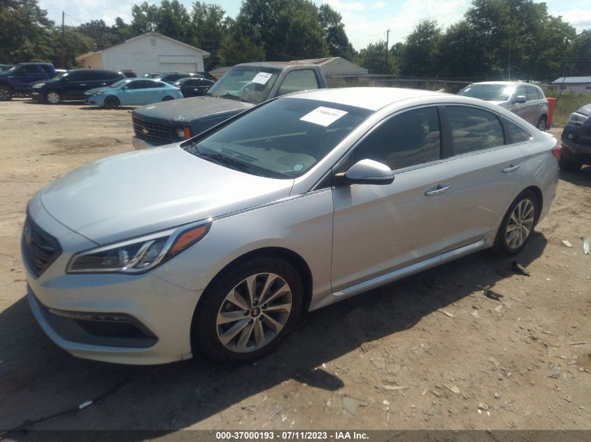 2015 HYUNDAI SONATA 2.4L SPORT - 5NPE34AF3FH042598