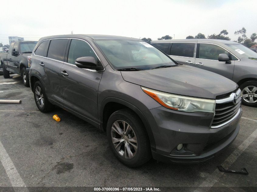 2015 TOYOTA HIGHLANDER LE - 5TDZKRFH5FS108123