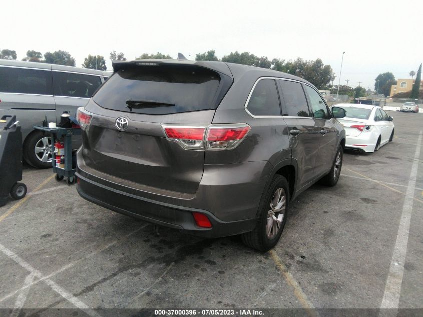 2015 TOYOTA HIGHLANDER LE - 5TDZKRFH5FS108123