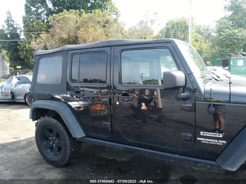 2016 JEEP WRANGLER UNLIMITED SPORT - 1C4BJWDG6GL348300