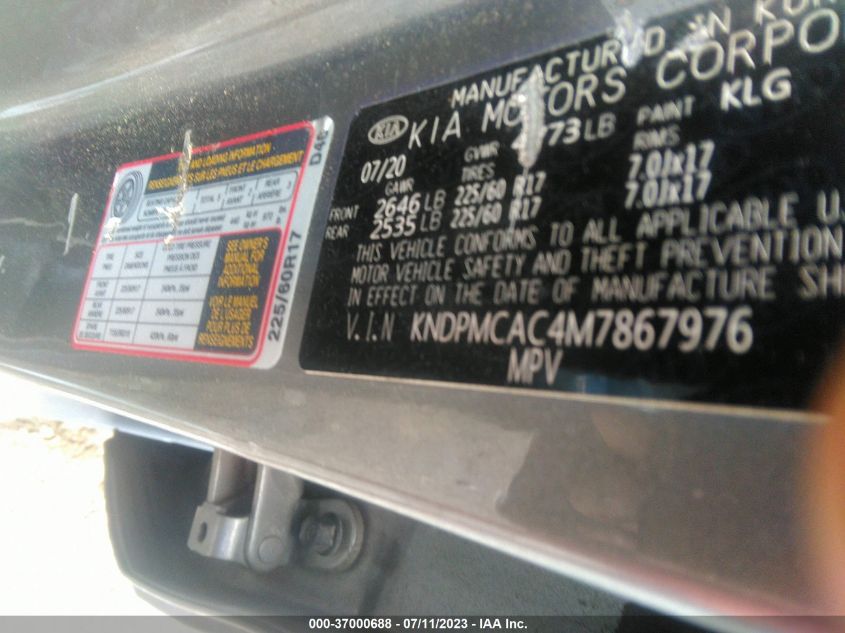 2021 KIA SPORTAGE LX - KNDPMCAC4M7867976