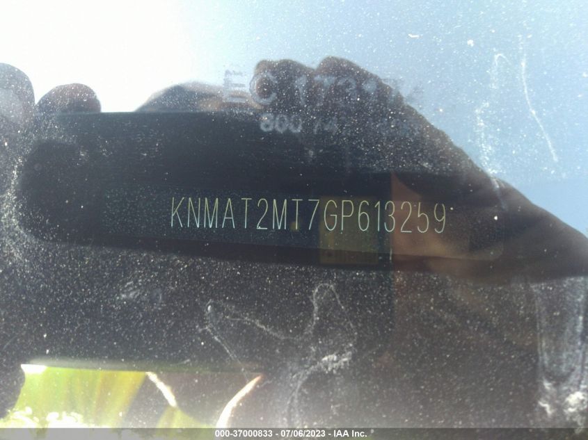 2016 NISSAN ROGUE SV - KNMAT2MT7GP613259