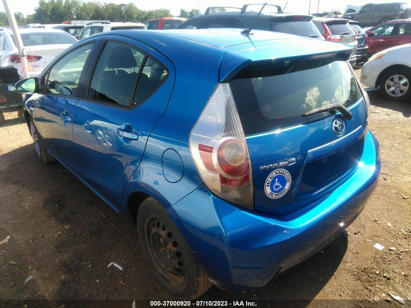 2013 TOYOTA PRIUS C ONE/TWO/THREE/FOUR - JTDKDTB34D1533913