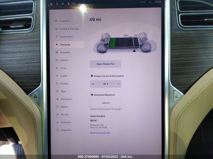 2016 TESLA MODEL X 70D/90D/75D/60D/P100D - 5YJXCBE2XGF003995