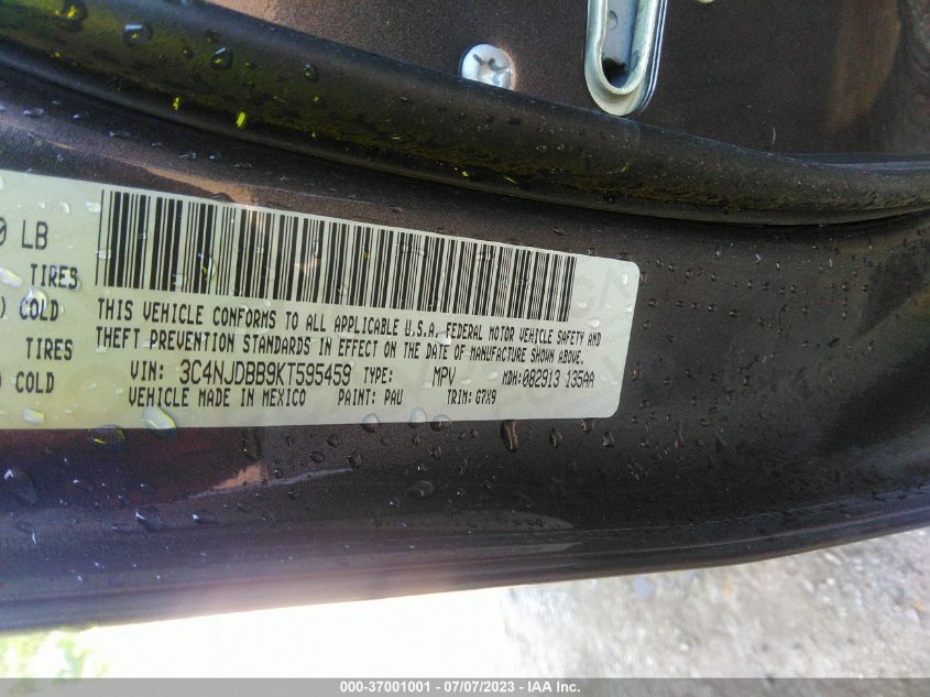 2019 JEEP COMPASS LATITUDE - 3C4NJDBB9KT595459