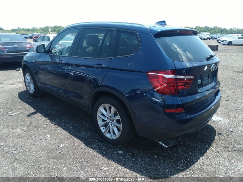 2017 BMW X3 XDRIVE28I - 5UXWX9C3XH0W76286