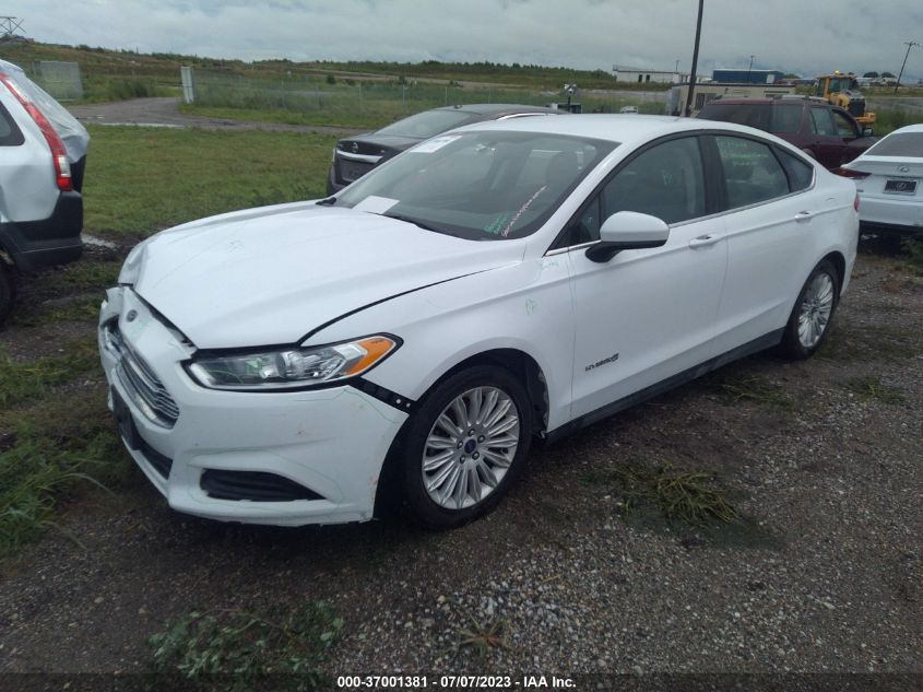 2016 FORD FUSION S HYBRID - 3FA6P0UU2GR404582