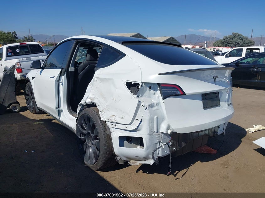 VIN 7SAYGDEF7NF495330 2022 TESLA MODEL Y PERFORMANCE