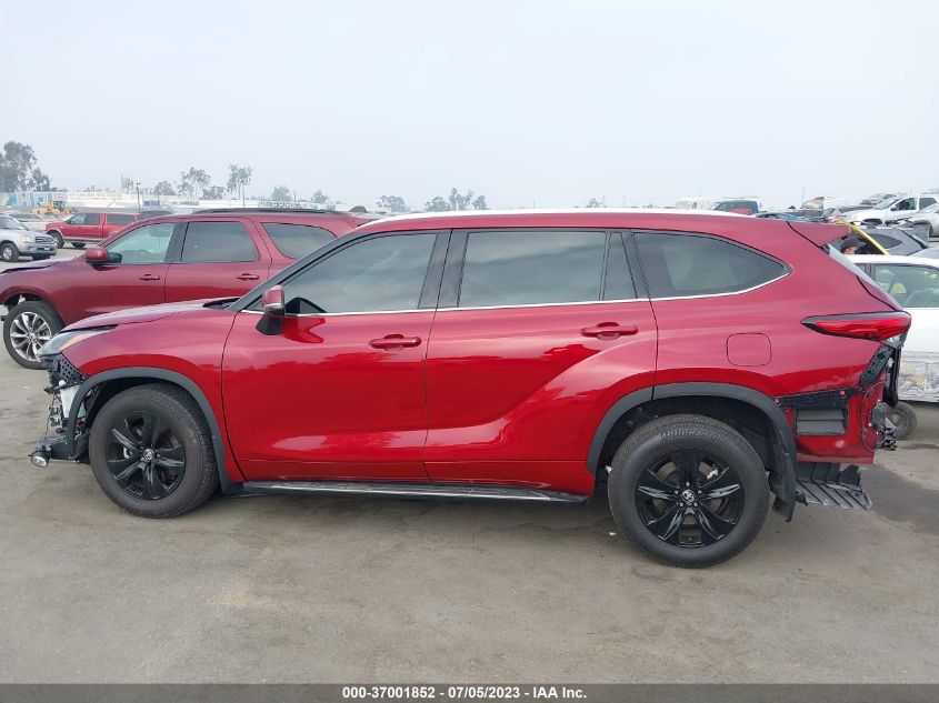 2022 TOYOTA HIGHLANDER XLE - 5TDHZRBH7NS182459
