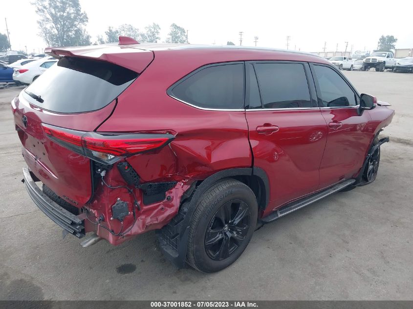 2022 TOYOTA HIGHLANDER XLE - 5TDHZRBH7NS182459