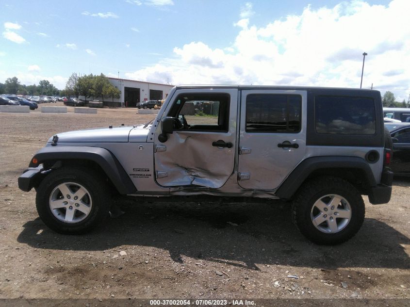 2015 JEEP WRANGLER UNLIMITED SPORT - 1C4BJWDG9FL588830