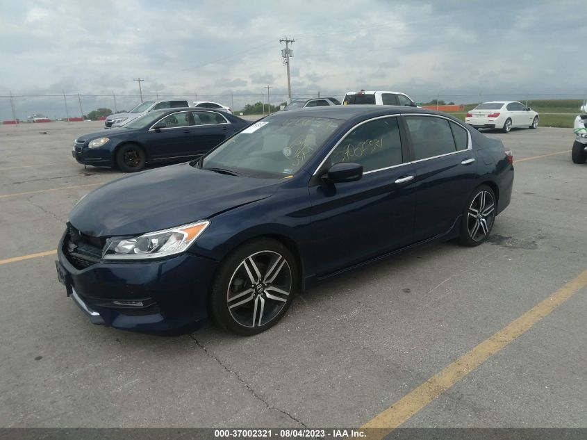 2016 HONDA ACCORD SEDAN SPORT - 1HGCR2F59GA042318