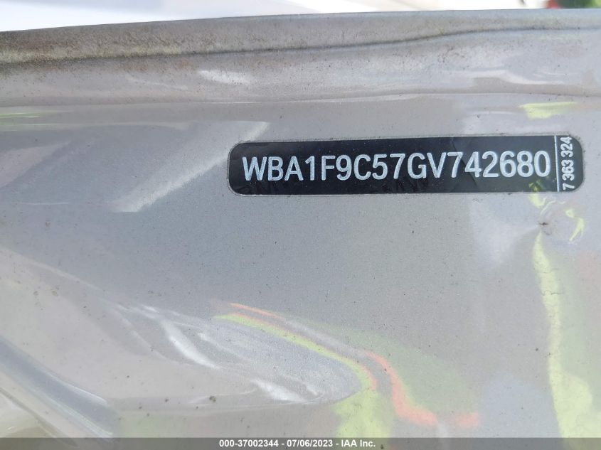 2016 BMW 2 SERIES 228I - WBA1F9C57GV742680