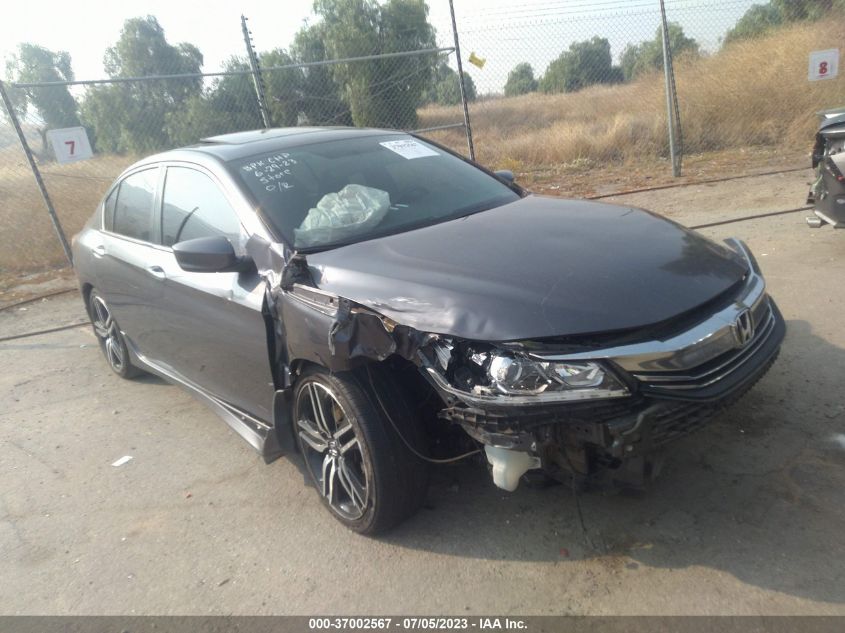 2017 HONDA ACCORD SEDAN SPORT - 1HGCR2F54HA163419