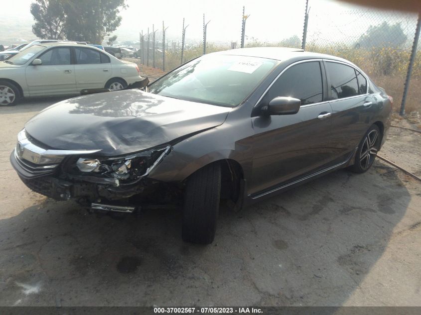 2017 HONDA ACCORD SEDAN SPORT - 1HGCR2F54HA163419
