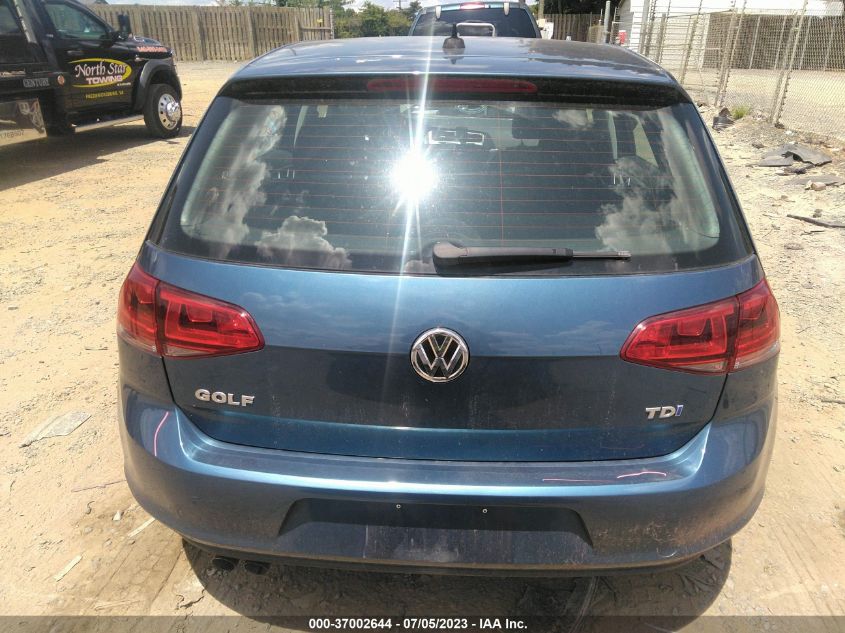 2015 VOLKSWAGEN GOLF TDI SE - 3VW2A7AU2FM055472