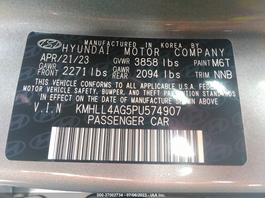 2023 HYUNDAI ELANTRA SE - KMHLL4AG5PU574907