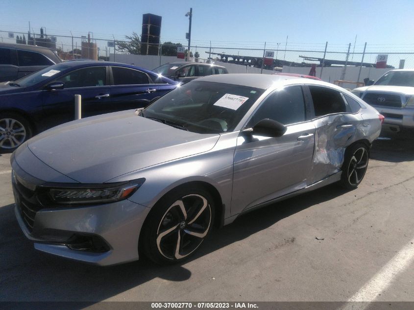 2021 HONDA ACCORD SEDAN SPORT - 1HGCV1F34MA123260