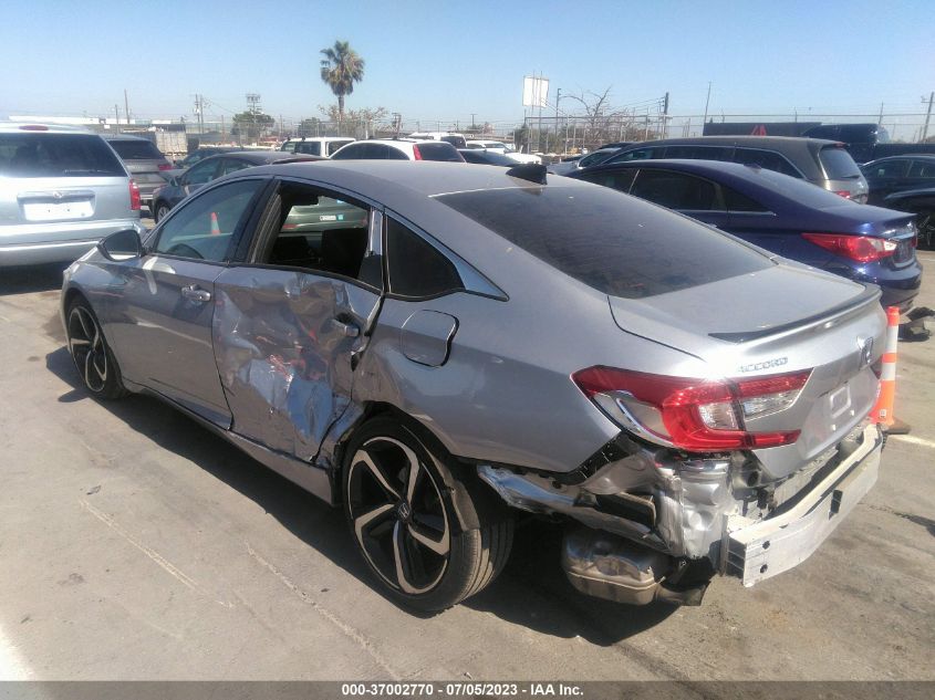 2021 HONDA ACCORD SEDAN SPORT - 1HGCV1F34MA123260