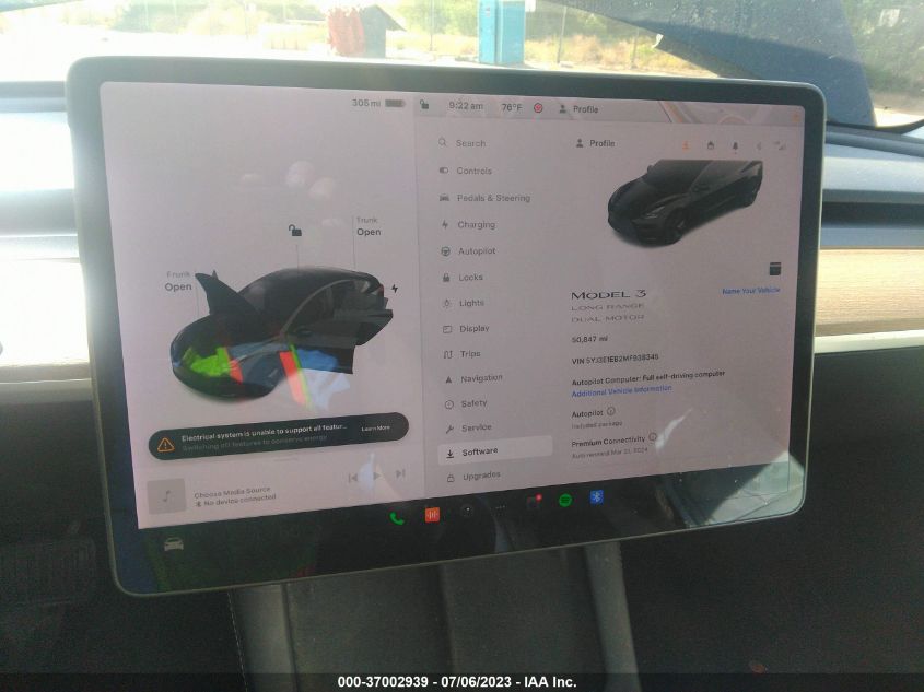 2021 TESLA MODEL 3 - 5YJ3E1EB2MF938345