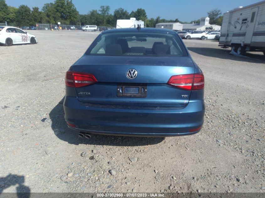 2015 VOLKSWAGEN JETTA SEDAN 2.0L TDI S - 3VWLA7AJ2FM304282