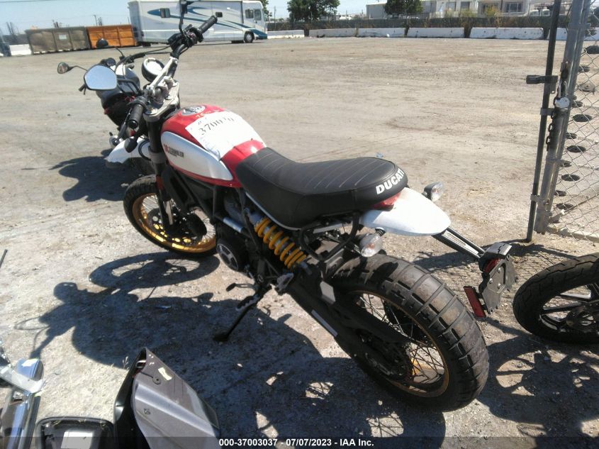 2017 DUCATI SCRAMBLER DESERT SLED ZDMKAFBM3HB000927