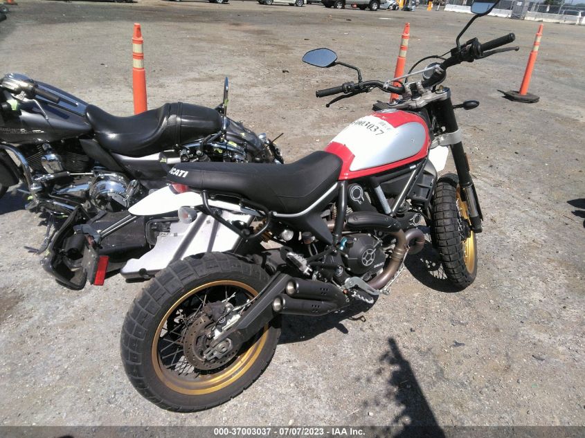 2017 DUCATI SCRAMBLER DESERT SLED ZDMKAFBM3HB000927
