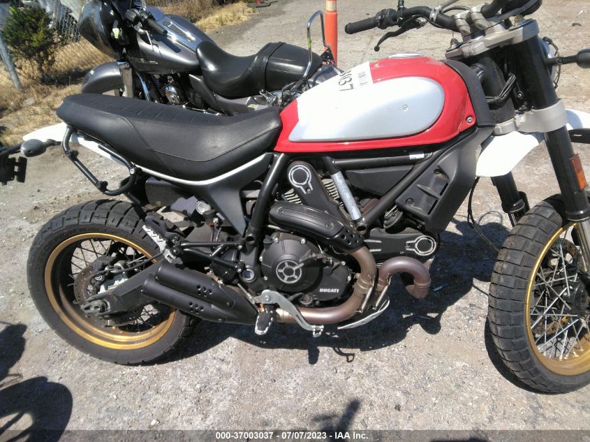 2017 DUCATI SCRAMBLER DESERT SLED ZDMKAFBM3HB000927
