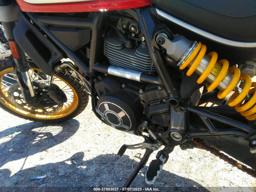 2017 DUCATI SCRAMBLER DESERT SLED ZDMKAFBM3HB000927