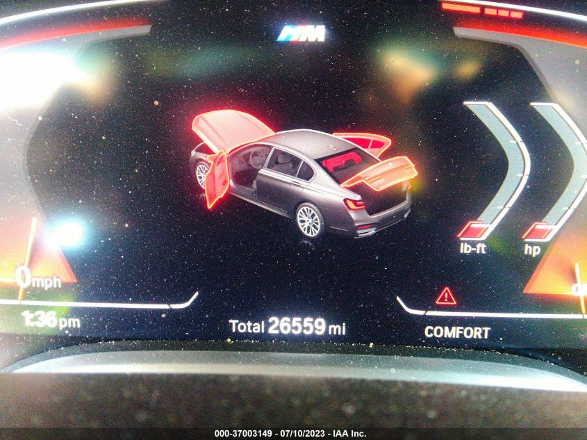 2022 BMW 7 SERIES 740I - WBA7T2C07NCH13965
