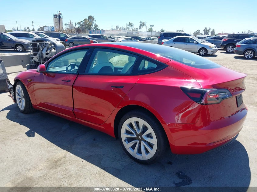 VIN 5YJ3E1EB5NF312581 2022 TESLA MODEL 3 LONG RANGE