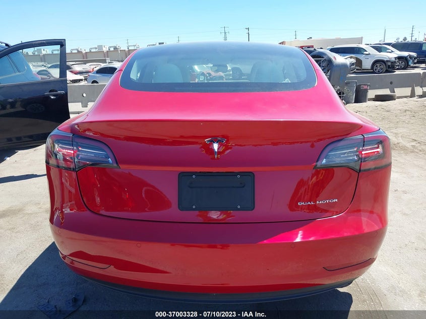VIN 5YJ3E1EB5NF312581 2022 TESLA MODEL 3 LONG RANGE