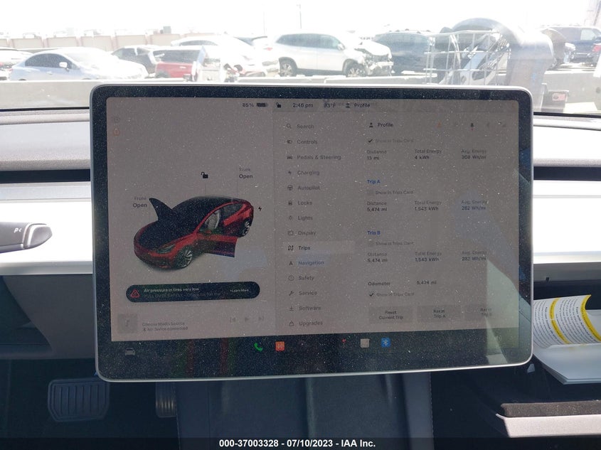 VIN 5YJ3E1EB5NF312581 2022 TESLA MODEL 3 LONG RANGE