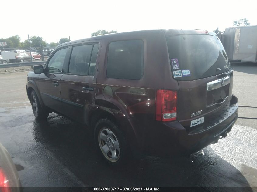 2013 HONDA PILOT LX - 5FNYF4H23DB068105