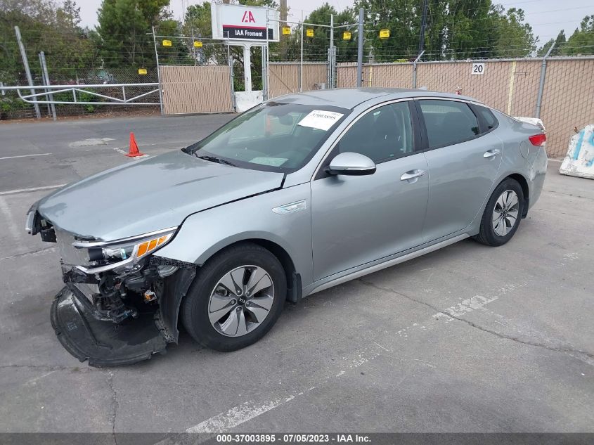 2017 KIA OPTIMA HYBRID BASE - KNAGT4LC4H5005846