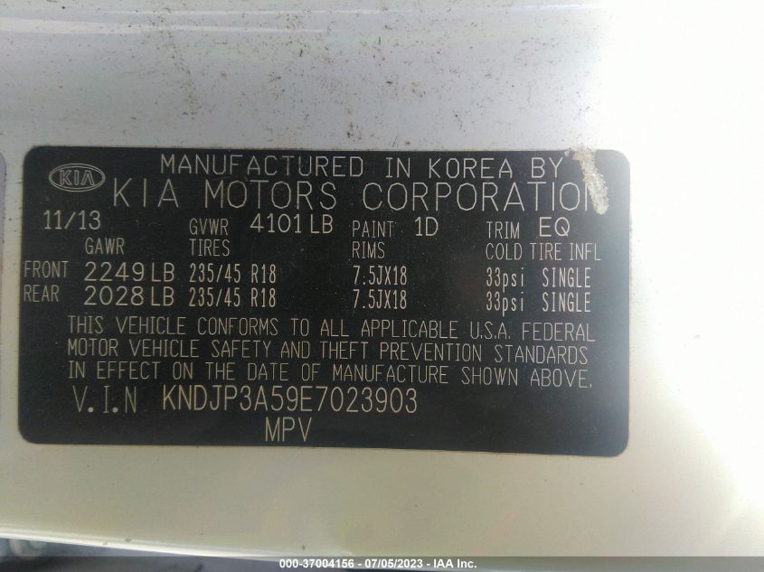 2014 KIA SOUL + - KNDJP3A59E7023903