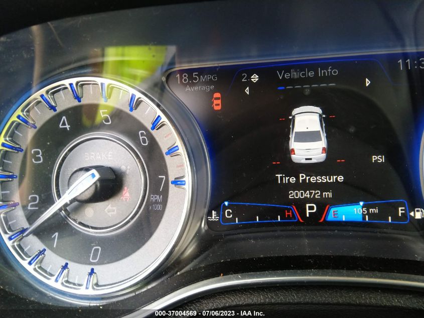 2016 CHRYSLER 300 LIMITED - 2C3CCAAG6GH194596