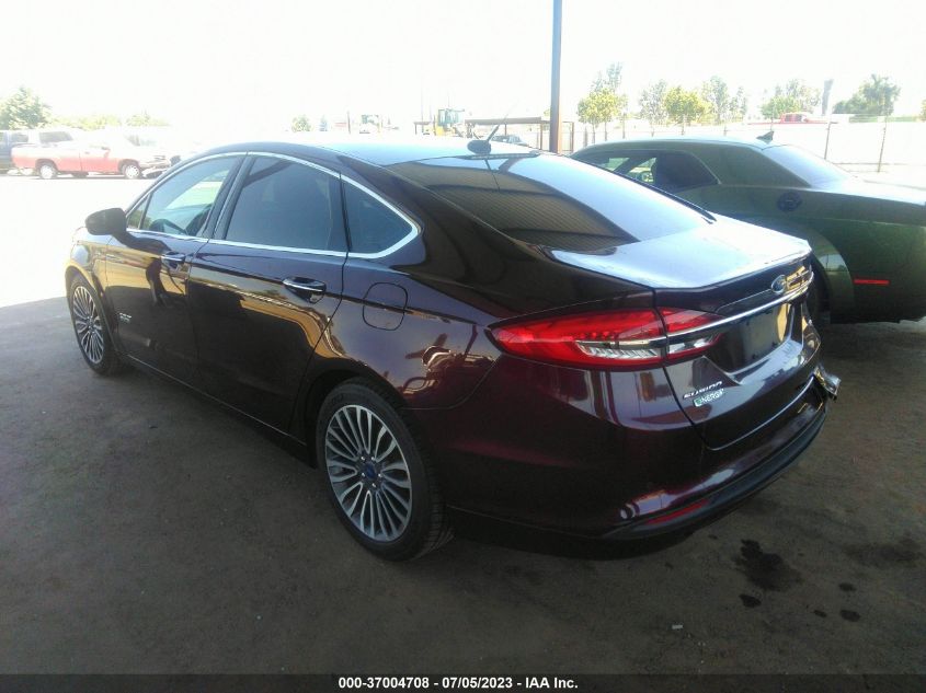 2017 FORD FUSION ENERGI SE - 3FA6P0PU2HR157870