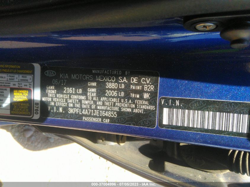 2018 KIA FORTE LX - 3KPFL4A71JE164855
