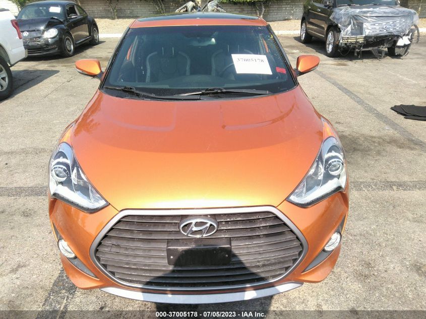 2016 HYUNDAI VELOSTER TURBO - KMHTC6AEXGU257876