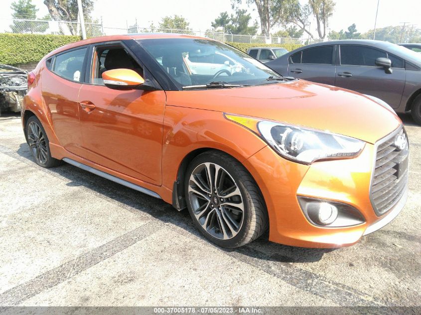 2016 HYUNDAI VELOSTER TURBO - KMHTC6AEXGU257876